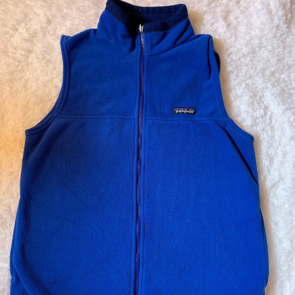 Kids size large blue Patagonia vest